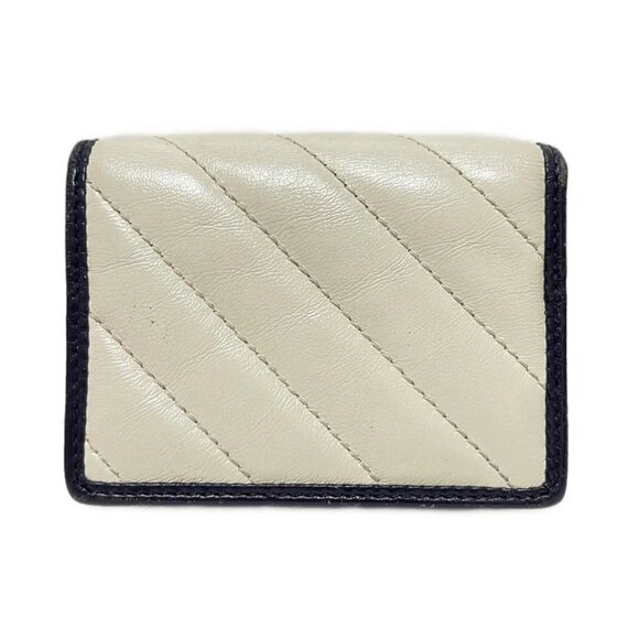 Authentic GUCCI GG Marmont Cream Black Leather Bifold Wallet br179-121225 - Picture 2 of 6